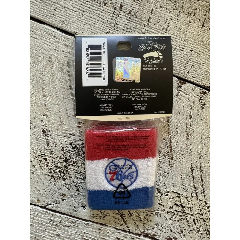 Philadelphia 76ers NBA Hardwood Classic Basketball Wristbands 3 Pack !!!